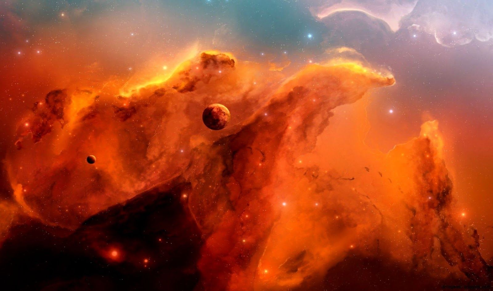 Orange Nebula Wallpapers