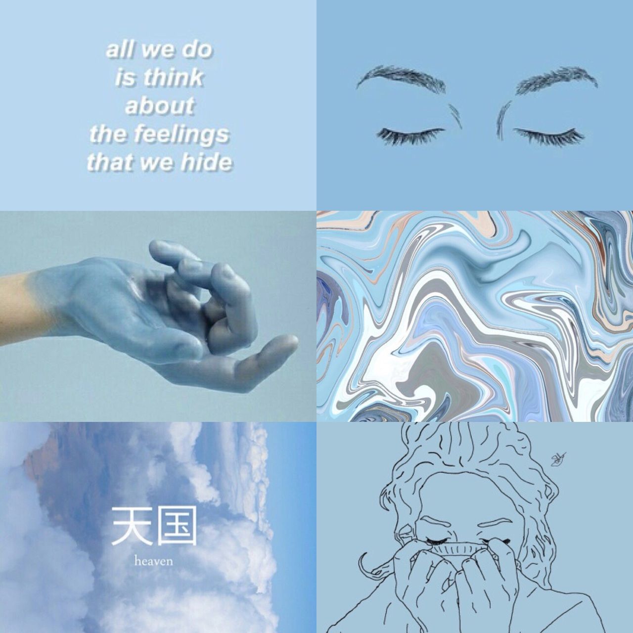 Pastel Blue Aesthetic Tumblr Wallpapers