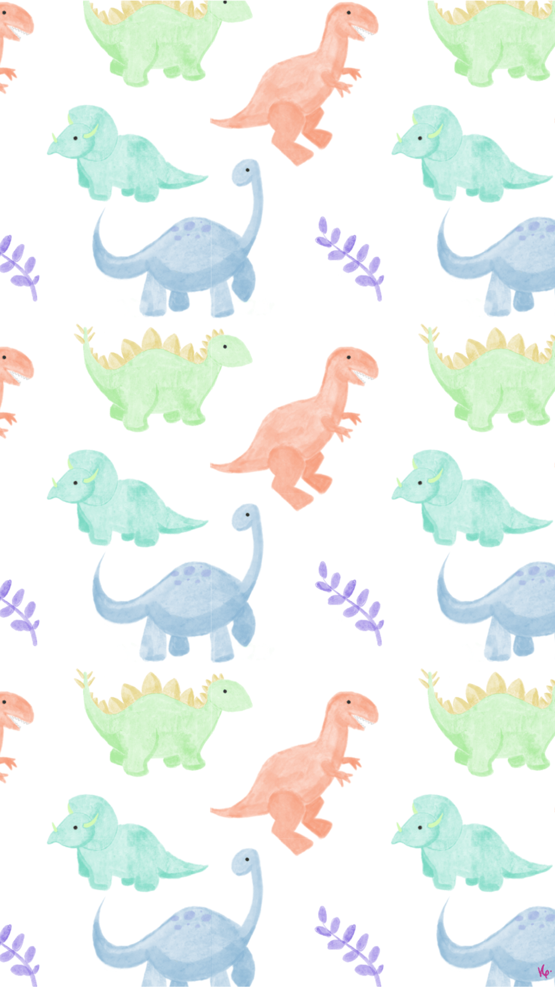 Pastel Dinosaur Wallpapers