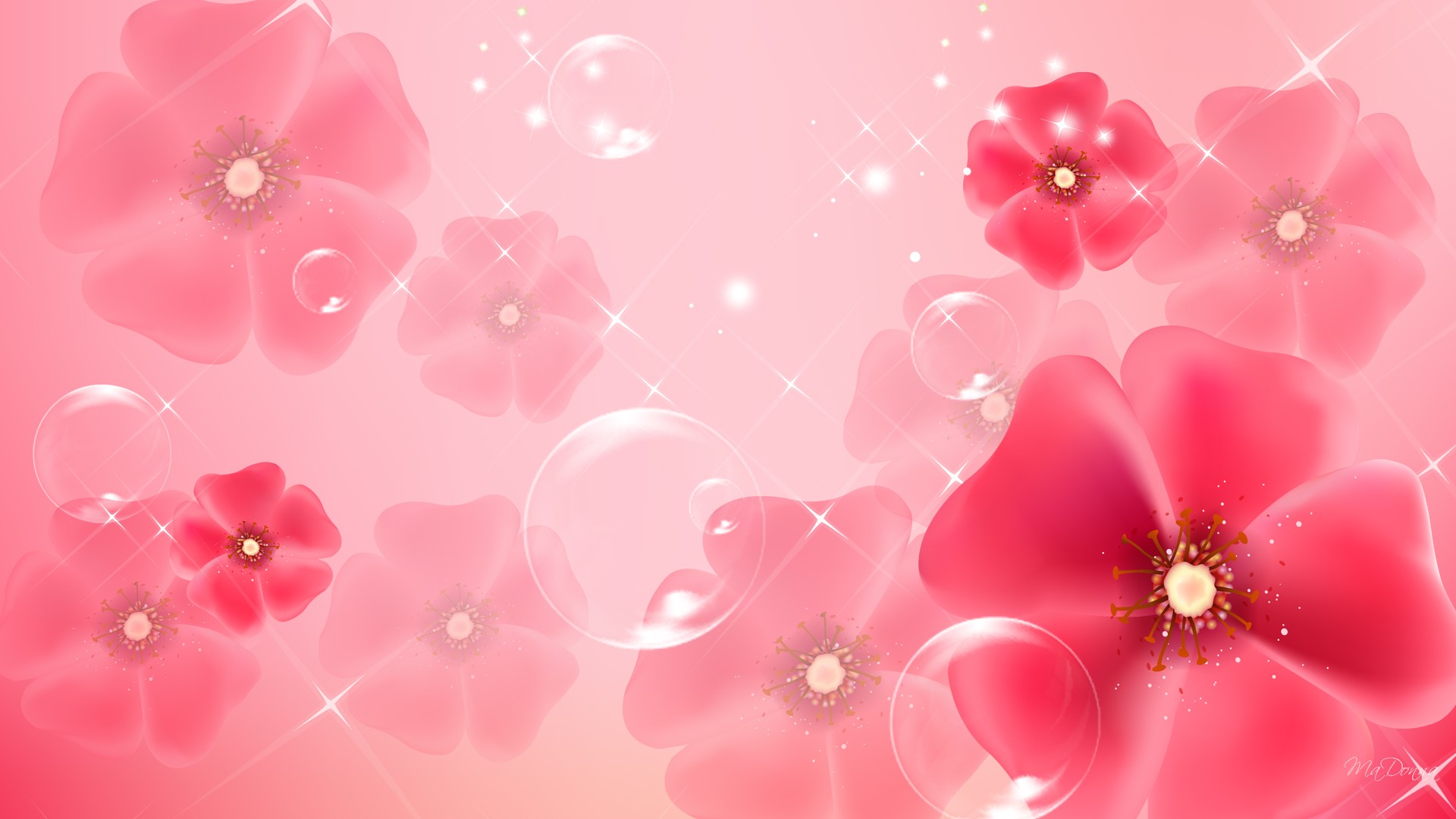 Pastel Pink Flower Desktop Wallpapers