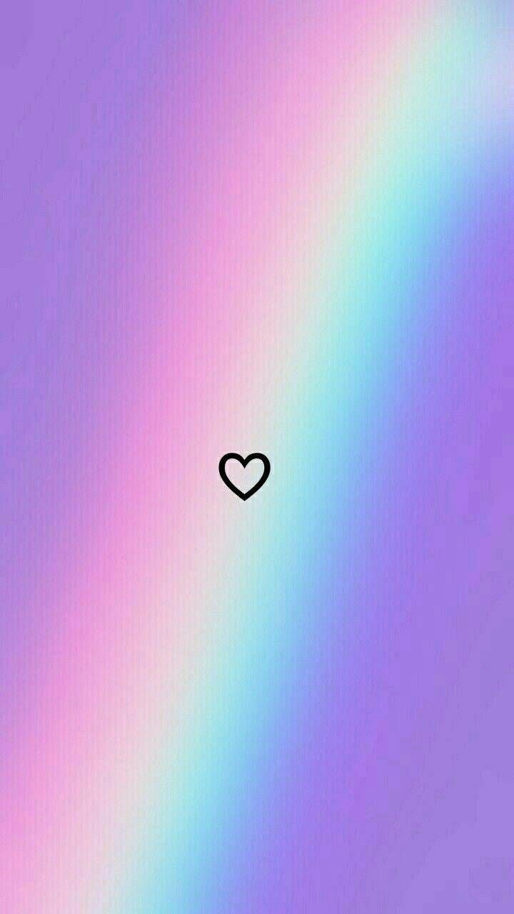 Pastel Rainbow Heart Wallpapers