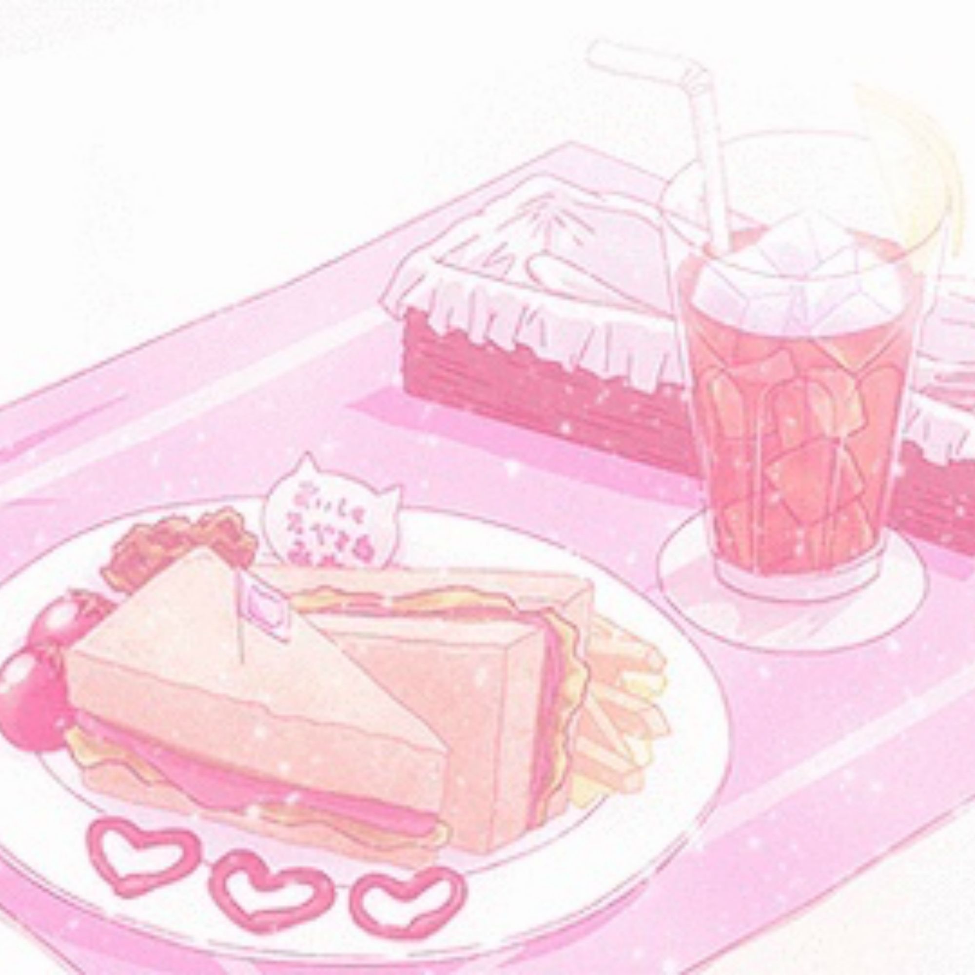 Pink Aesthetic Anime Food Wallpapers