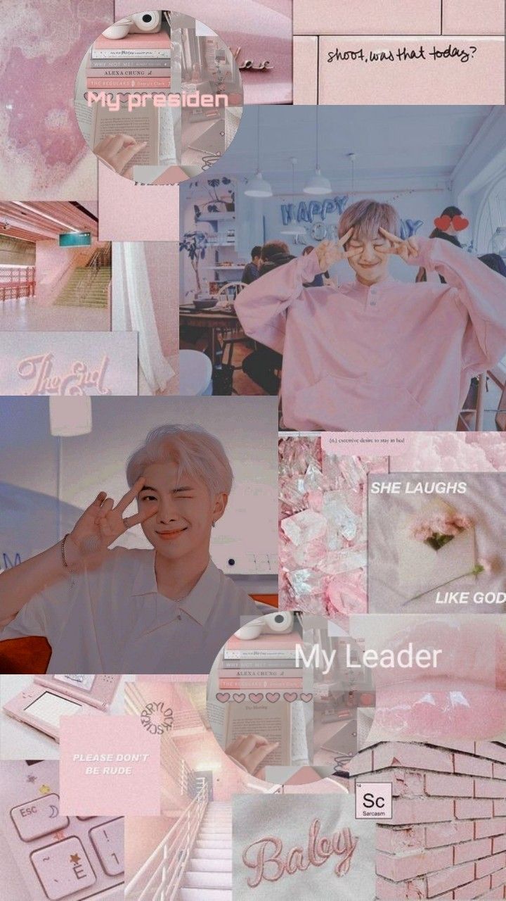 Pink Aesthetic Bts Iphone Wallpapers