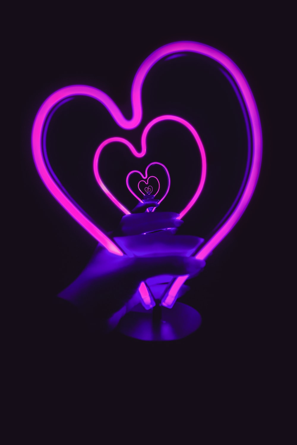 Pink And Purple Heart Wallpapers