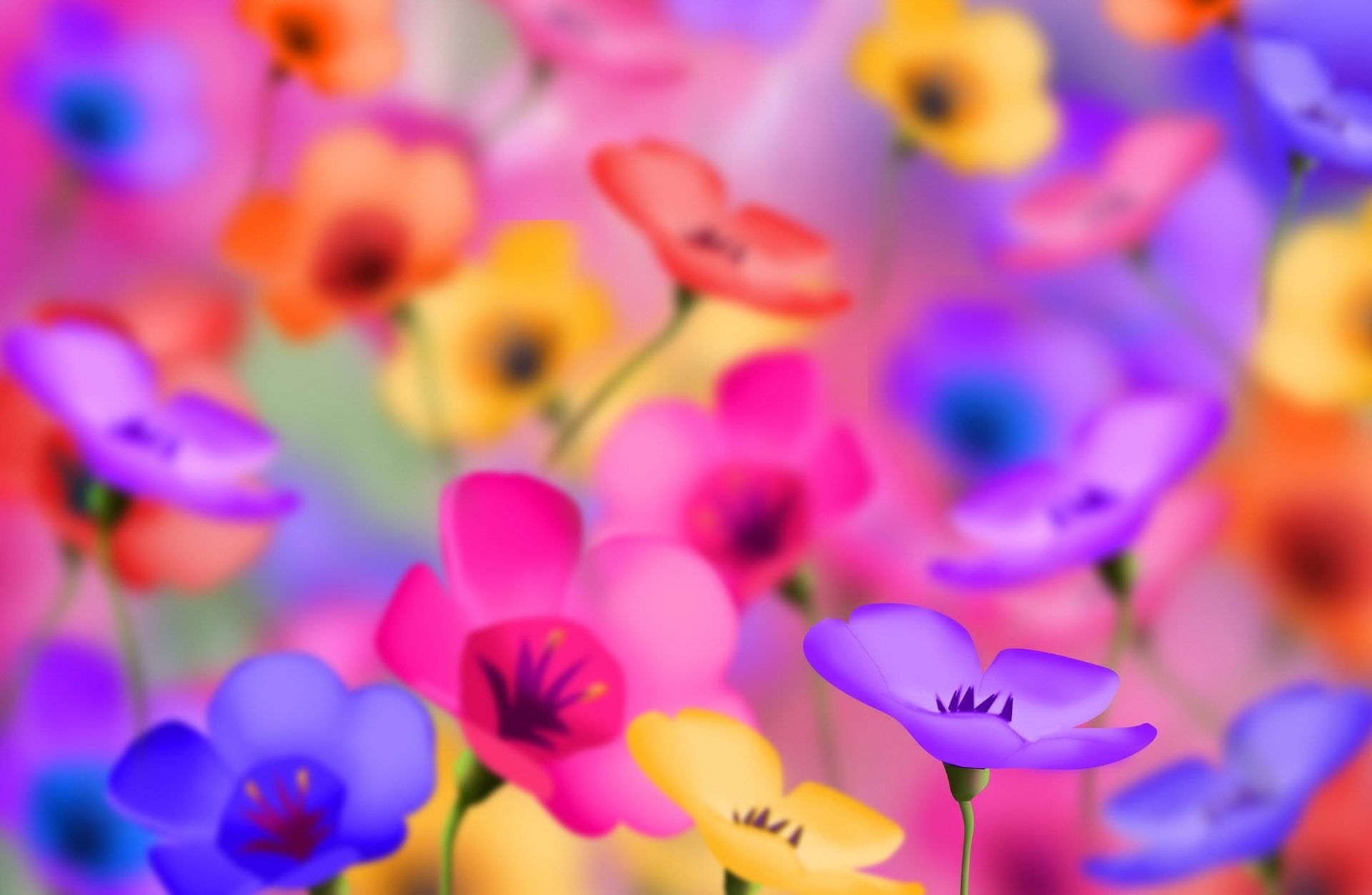 Pink And Yellow Flowers Wallpapers