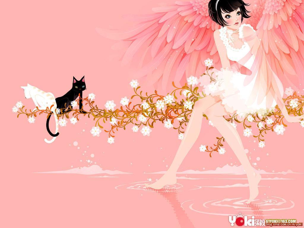 Pink Angel Wallpapers