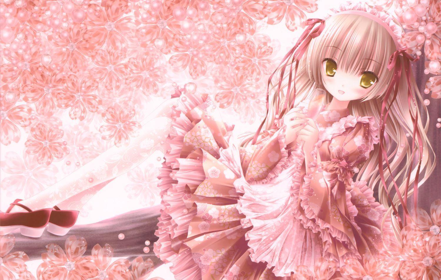 Pink Anime Girl Wallpapers