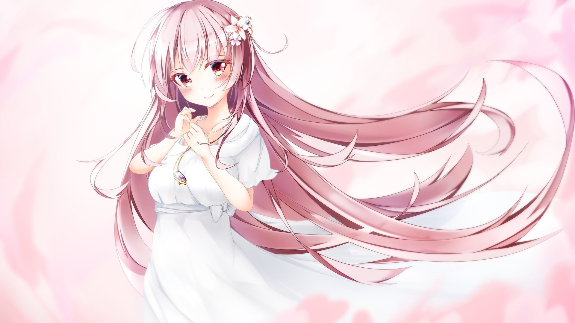 Pink Anime Girl Wallpapers