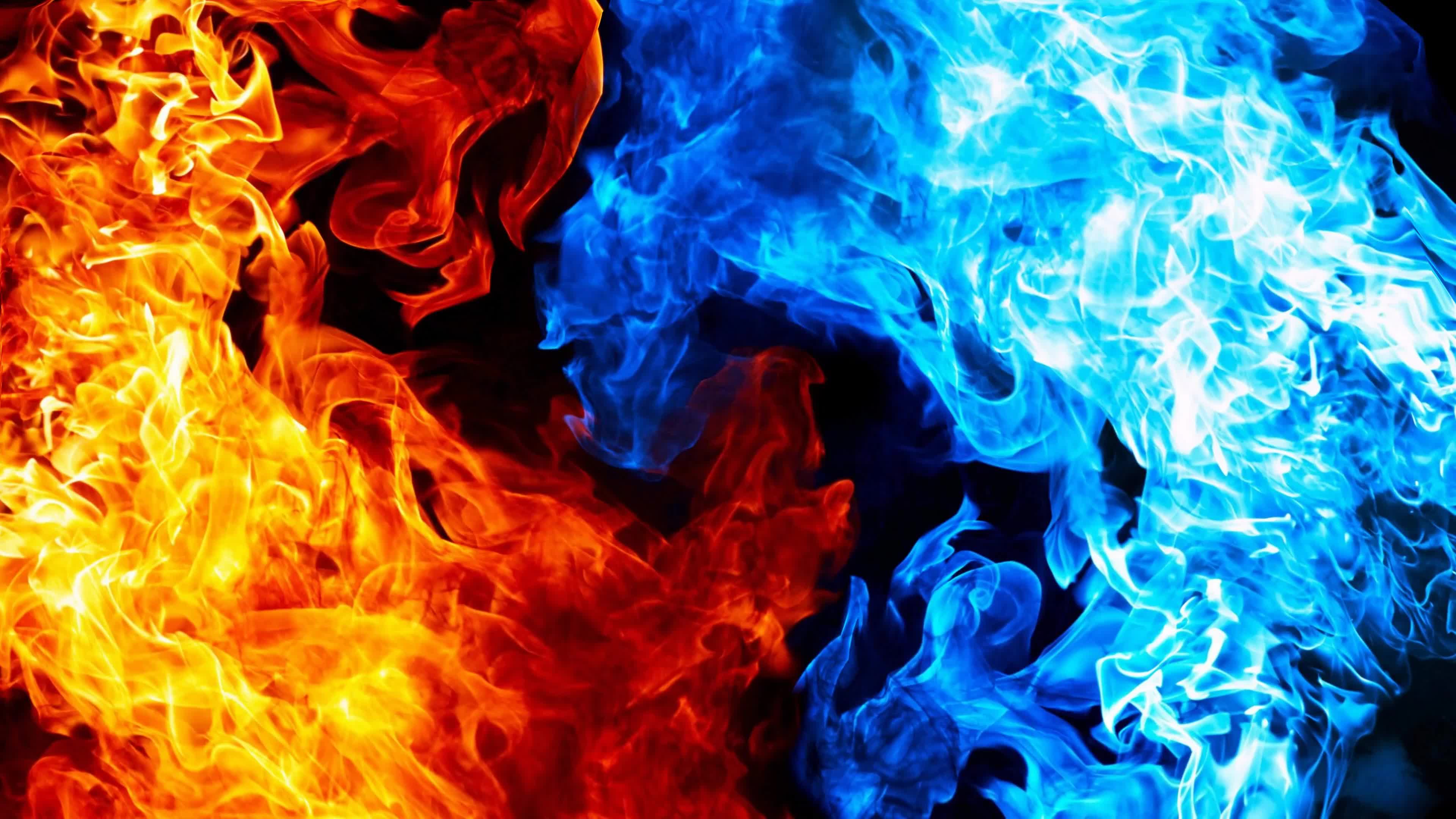 Pink Blue Fire Wallpapers