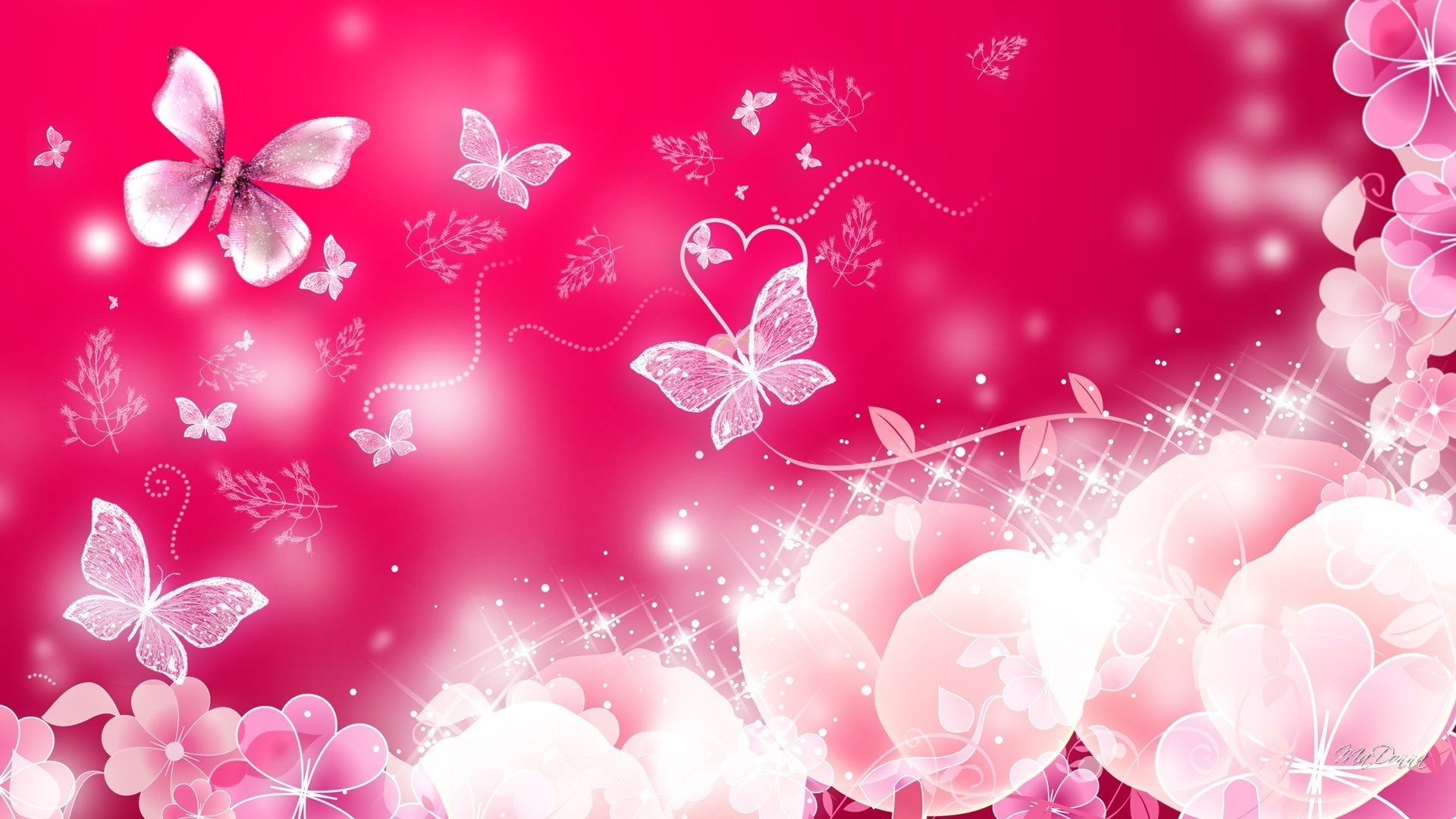 Pink Butterfly Wallpapers