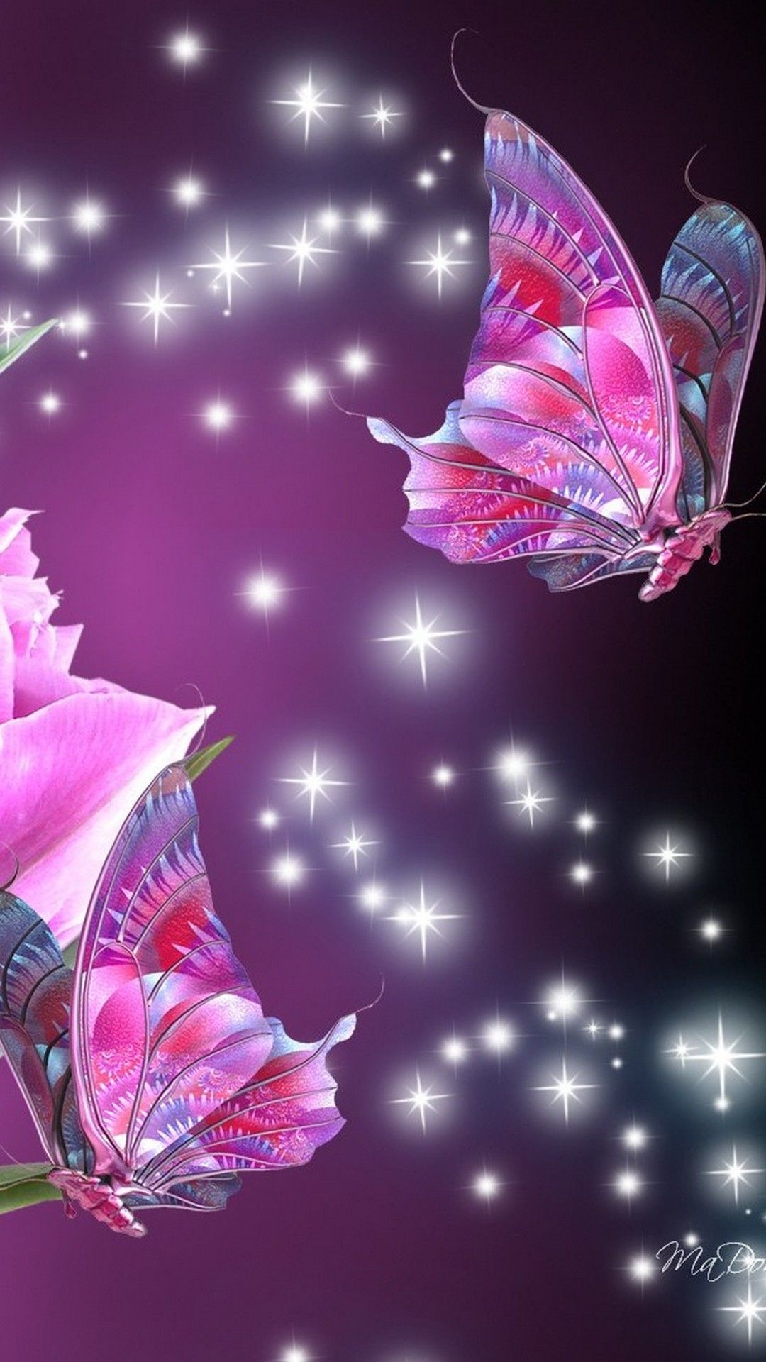 Pink Butterfly Phone Wallpapers