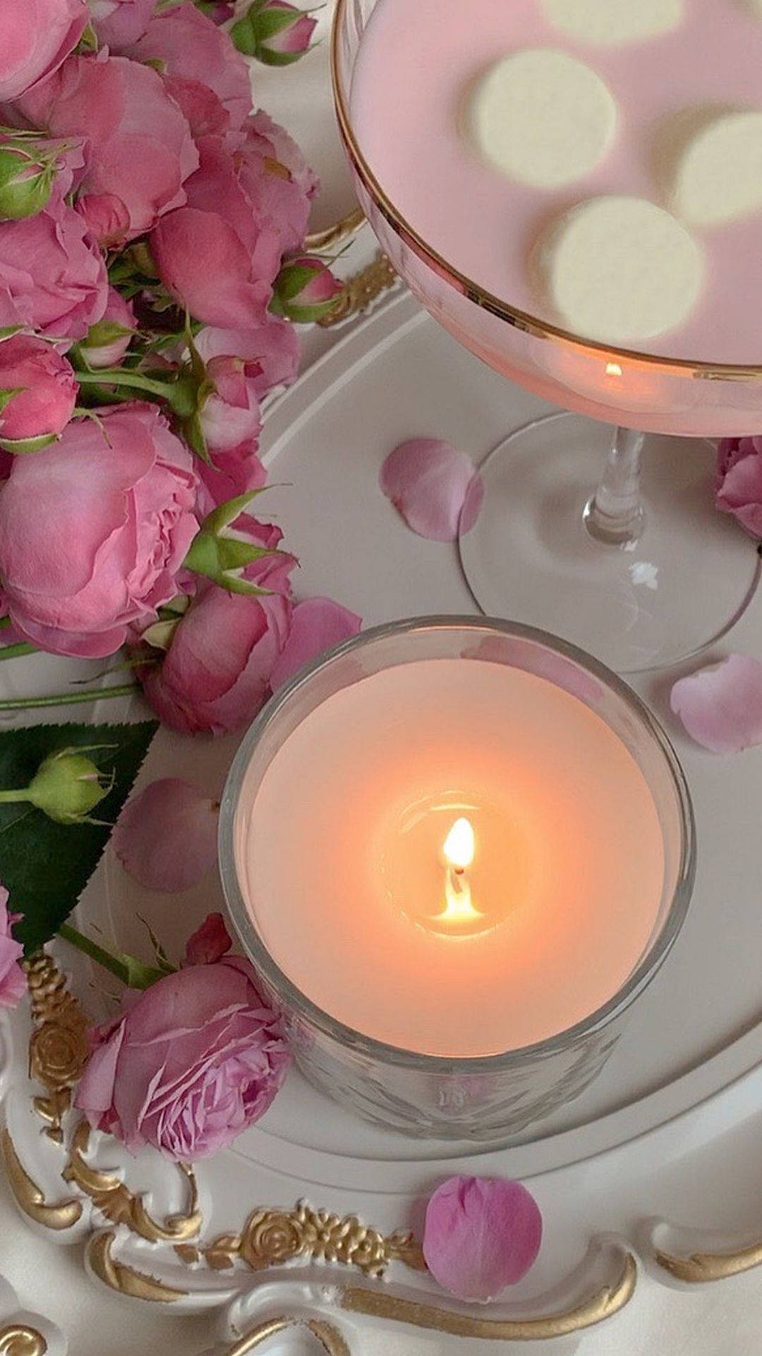 Pink Candles Wallpapers