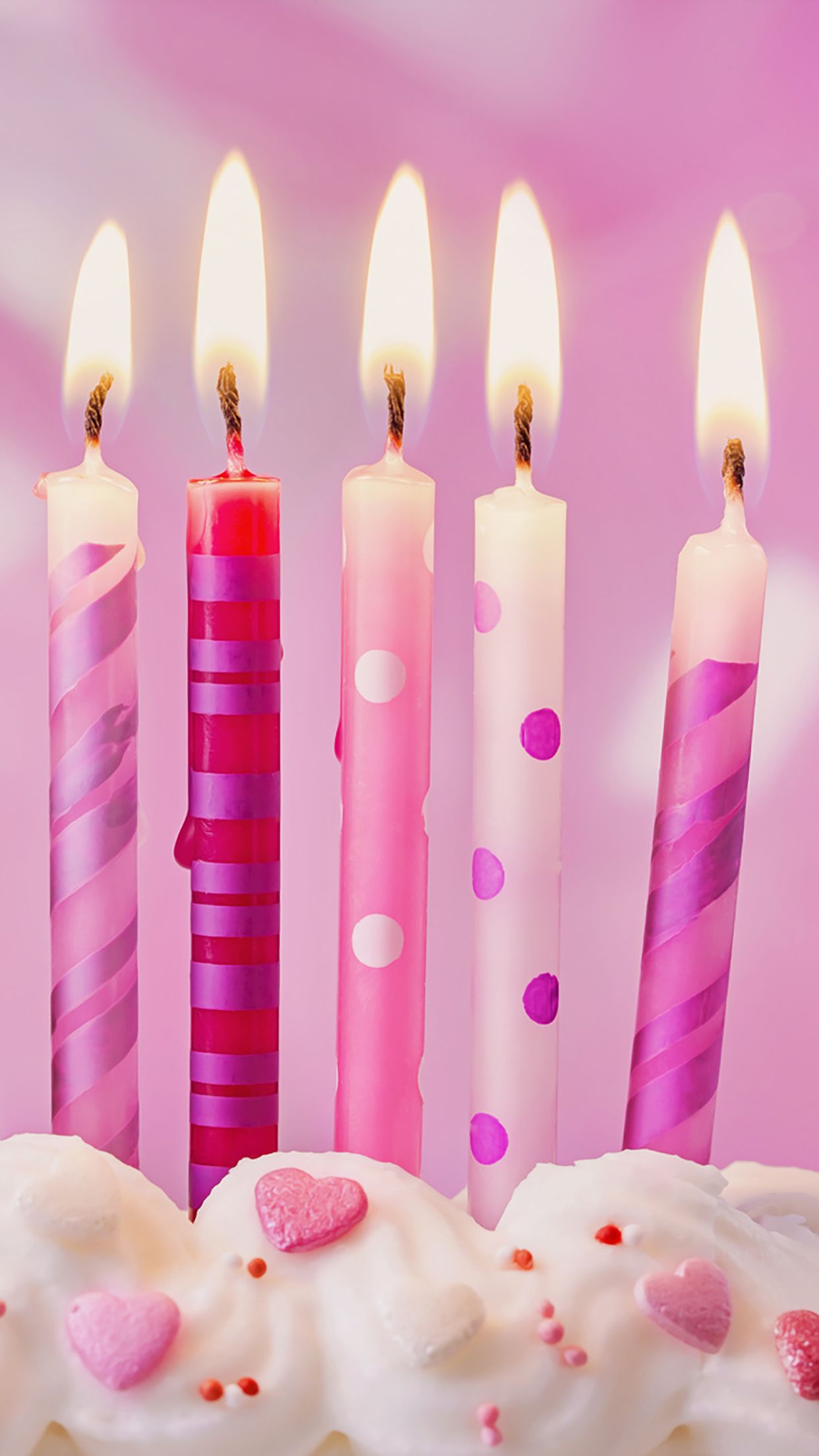 Pink Candles Wallpapers