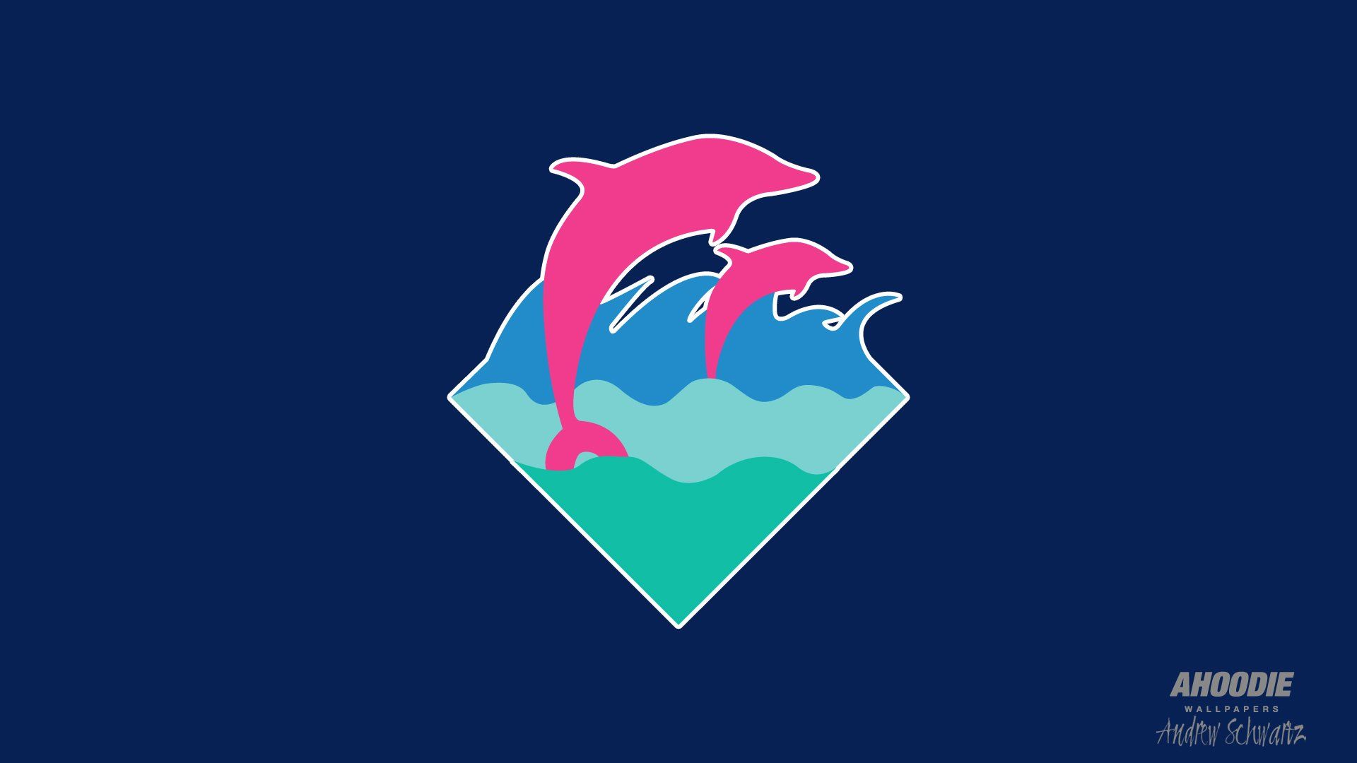 Pink Dolphin Ghost Logo Wallpapers