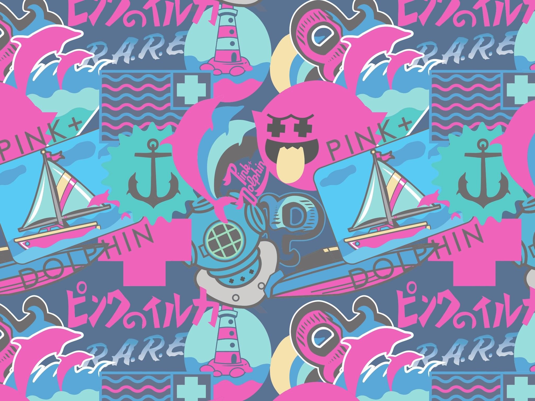 Pink Dolphin Logo Wallpapers