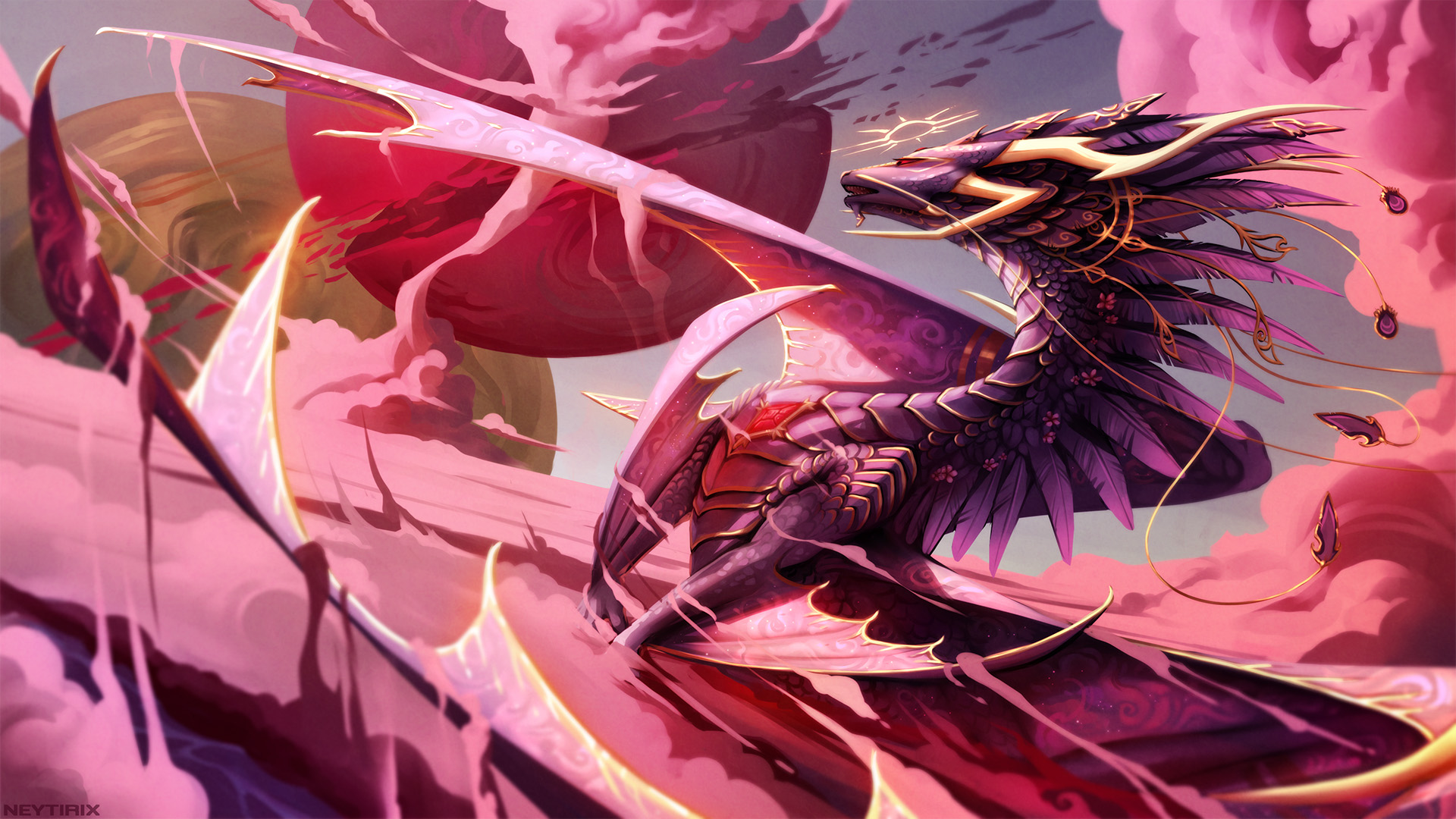 Pink Dragon Wallpapers