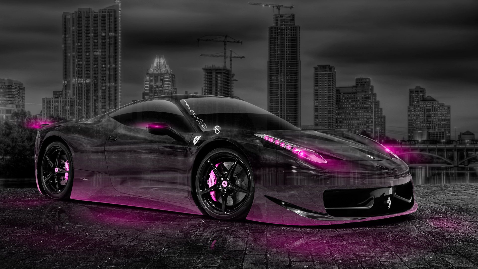 Pink Ferrari Wallpapers