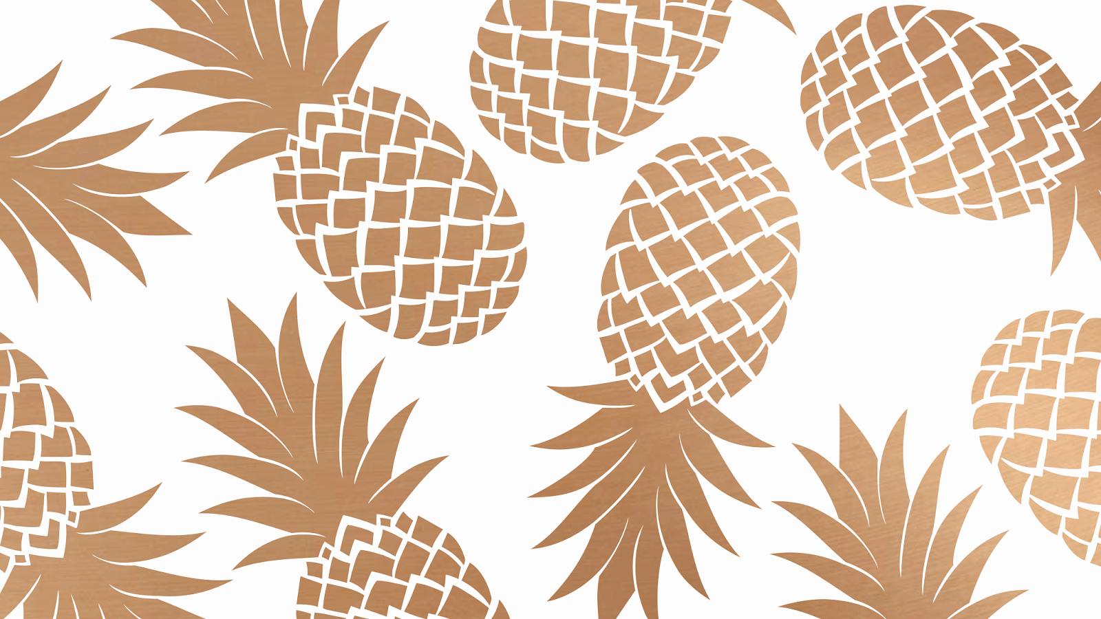 Pink Gold Pineapple Wallpapers