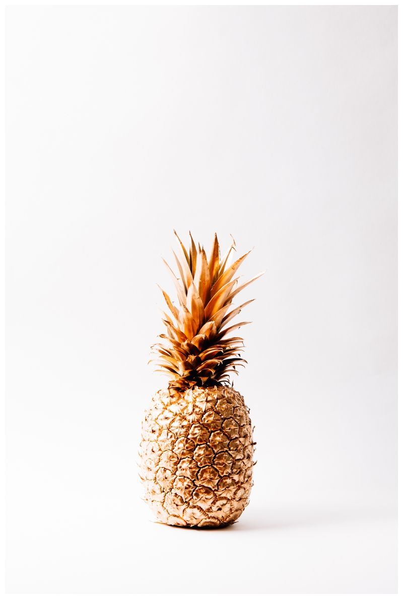 Pink Gold Pineapple Wallpapers