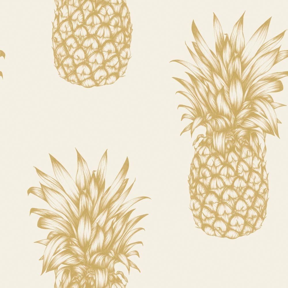 Pink Gold Pineapple Wallpapers