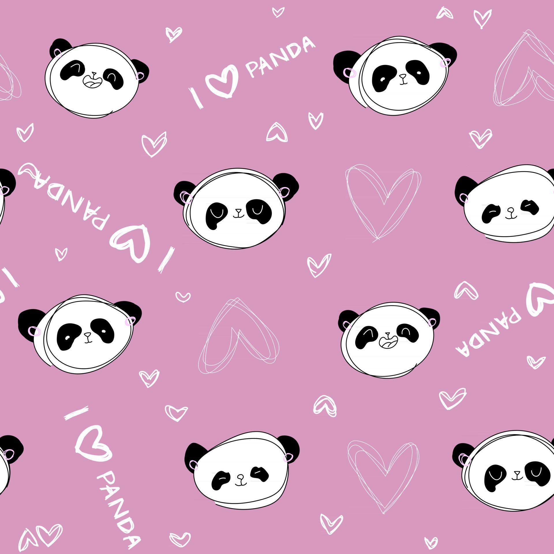 Pink Panda Wallpapers