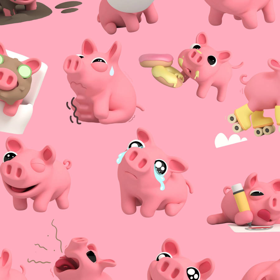 Pink Piggy Wallpapers