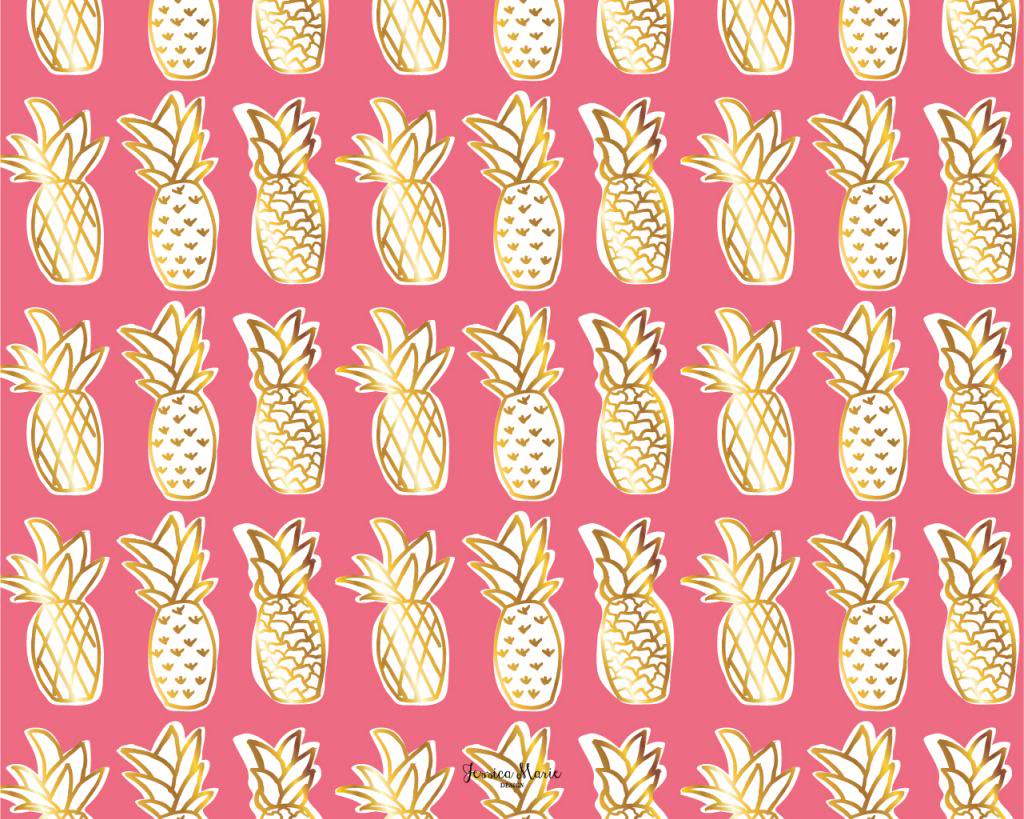 Pink Pineapple Wallpapers