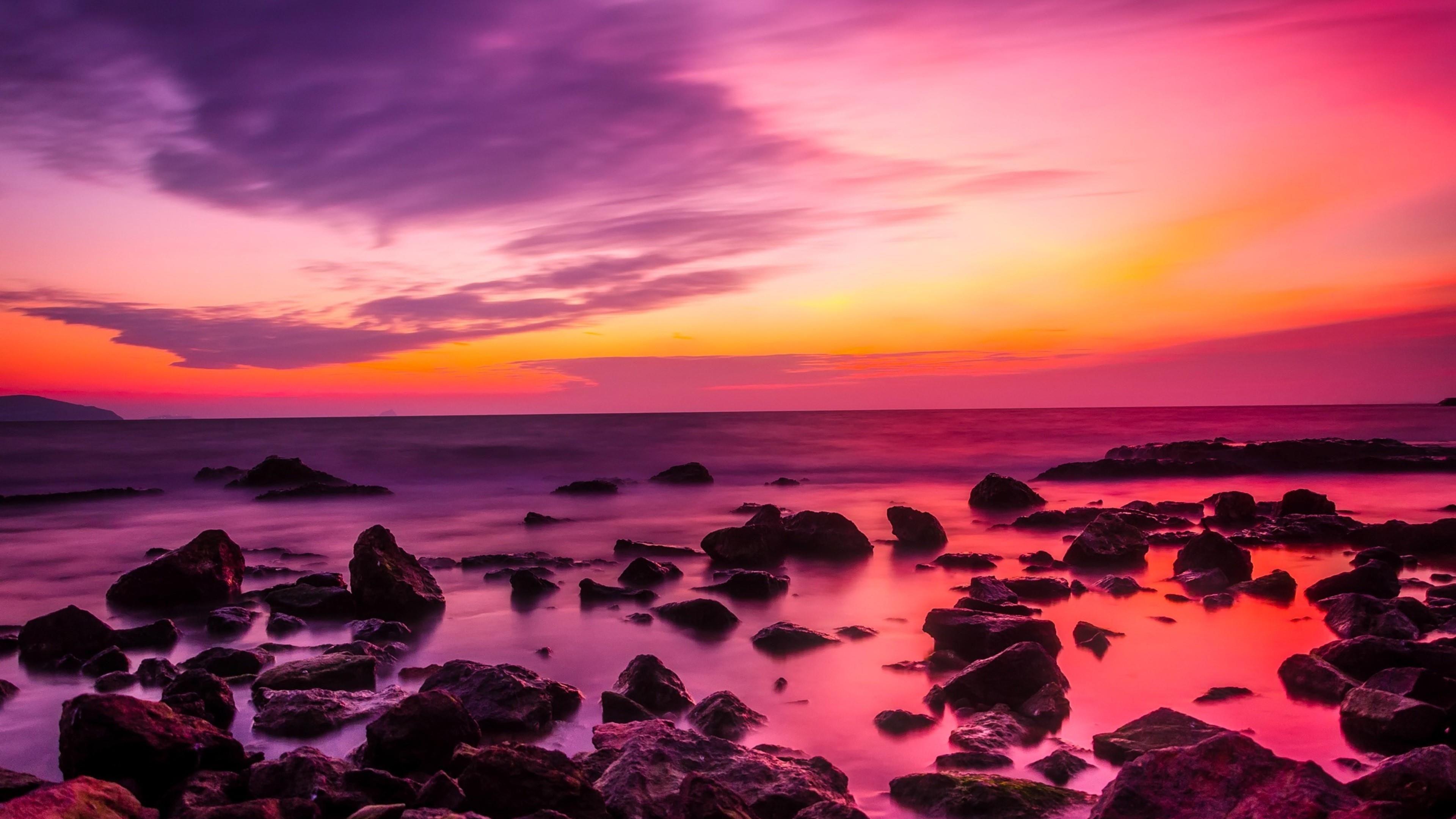 Pink Sky Sunset Wallpapers