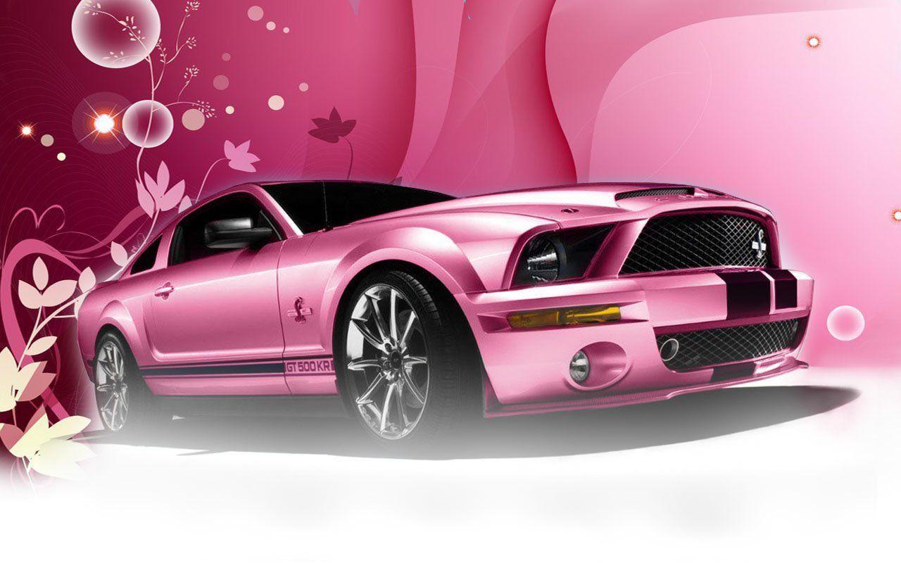 Pink Sports Car Wallpapers