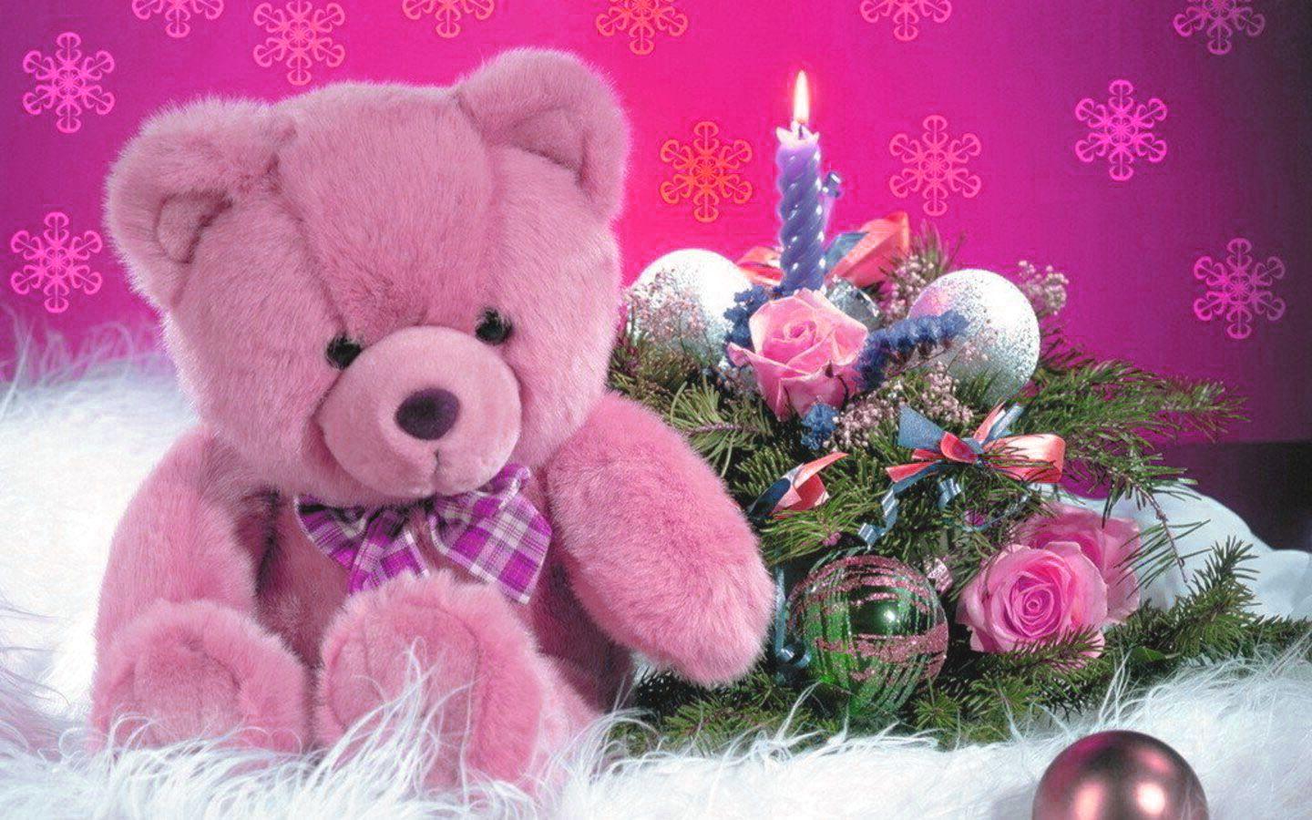 Pink Teddy Bear Wallpapers