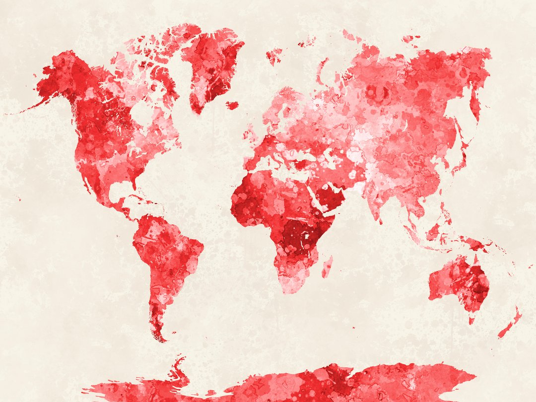 Pink World Map Wallpapers