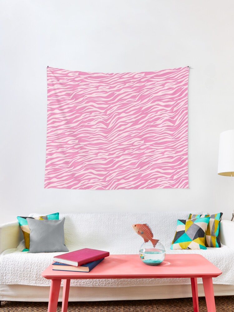 Pink Zebra Room Wallpapers