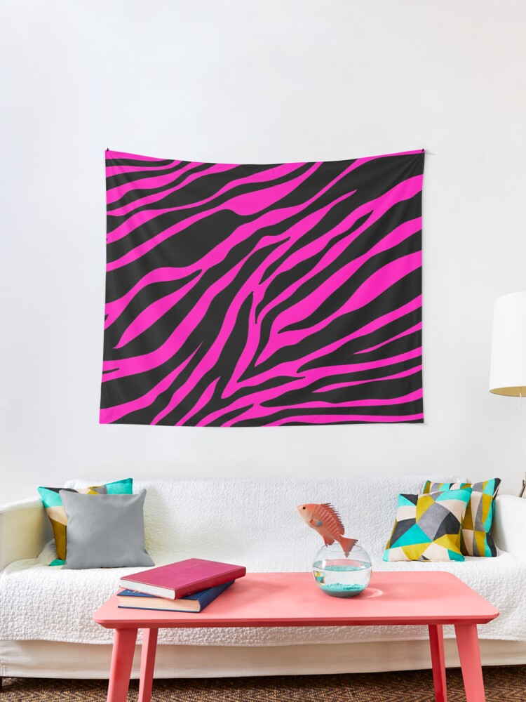 Pink Zebra Room Wallpapers