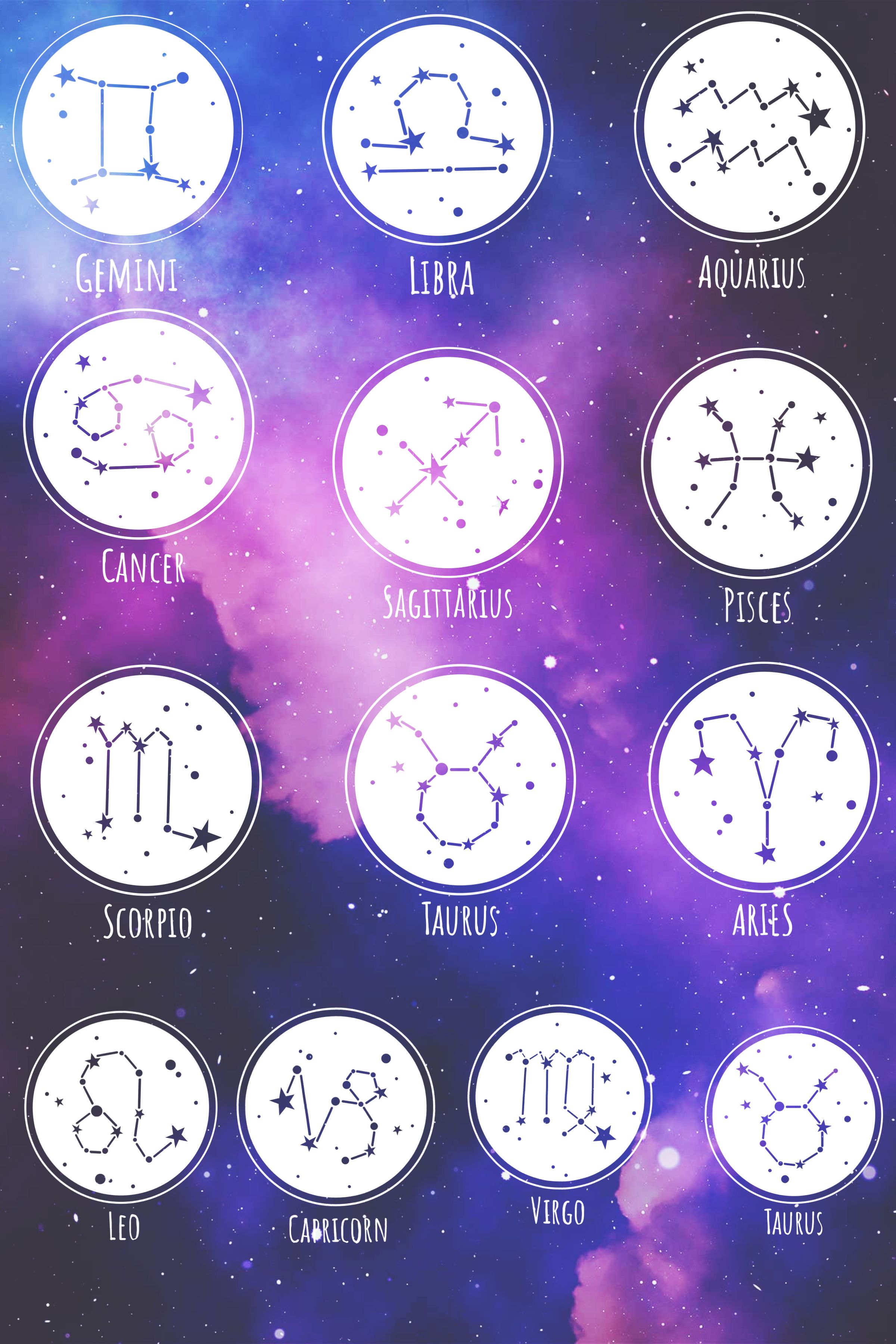 Pink Zodiac Signs Wallpapers