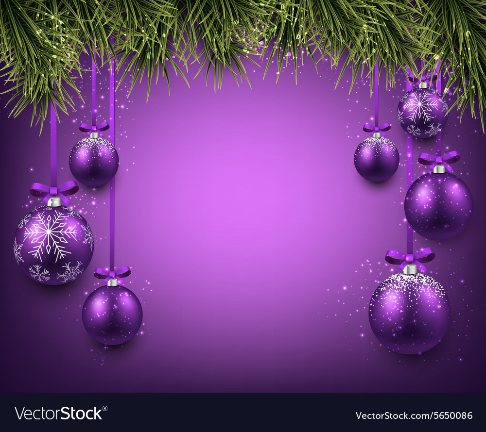 Purple Christmas Background
