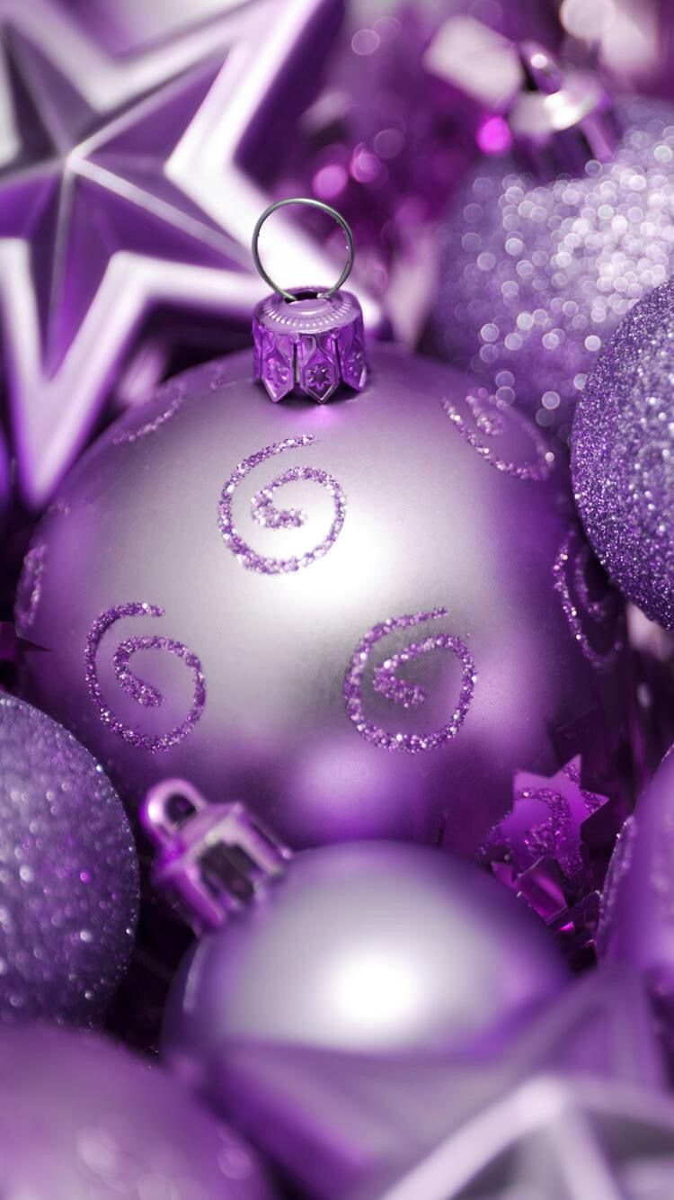 Purple Christmas Background