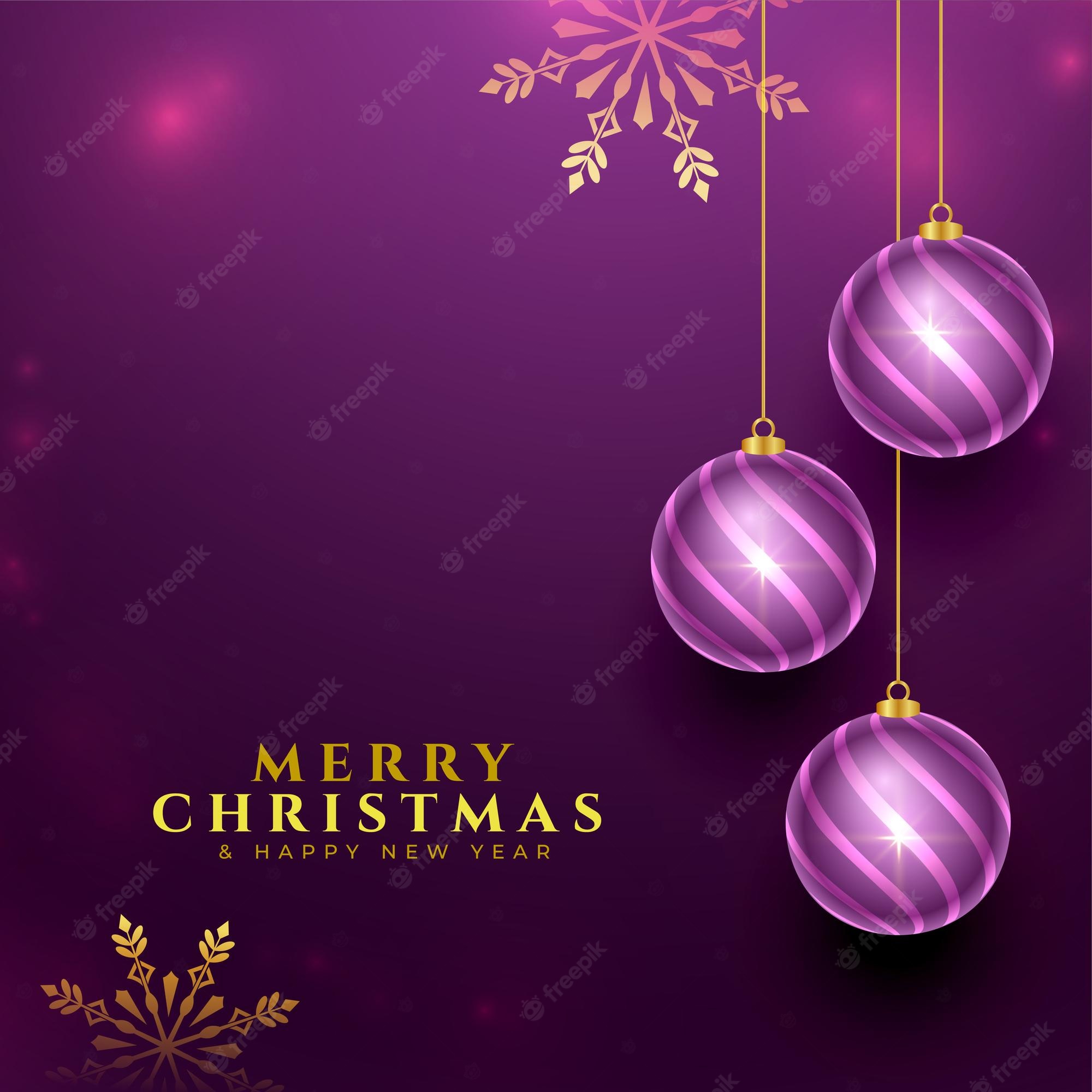 Purple Christmas Background