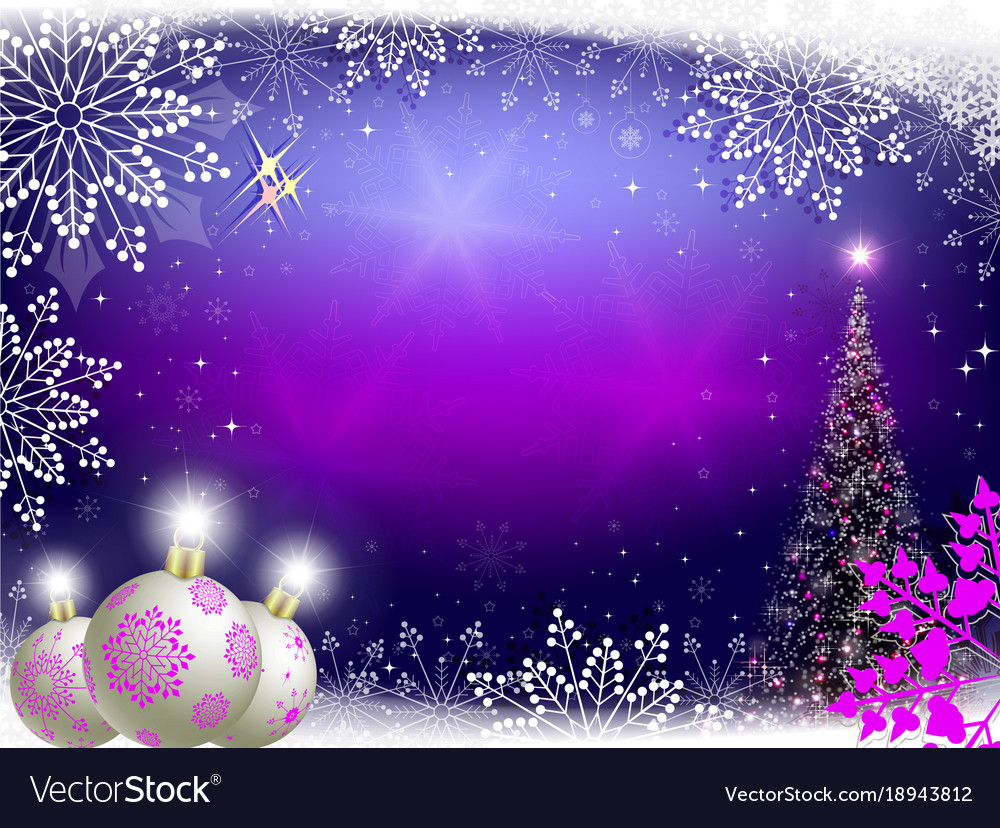 Purple Christmas Background