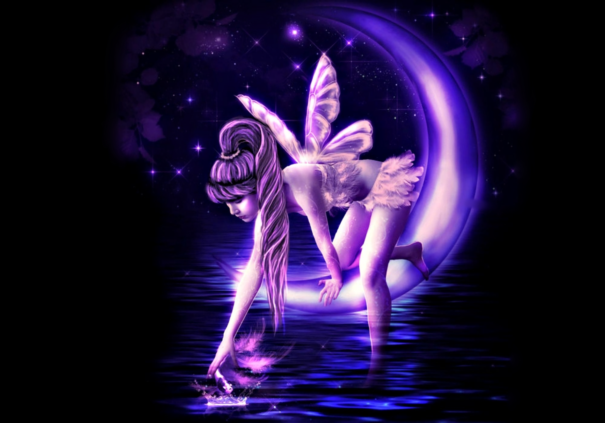 Purple Fairy Background