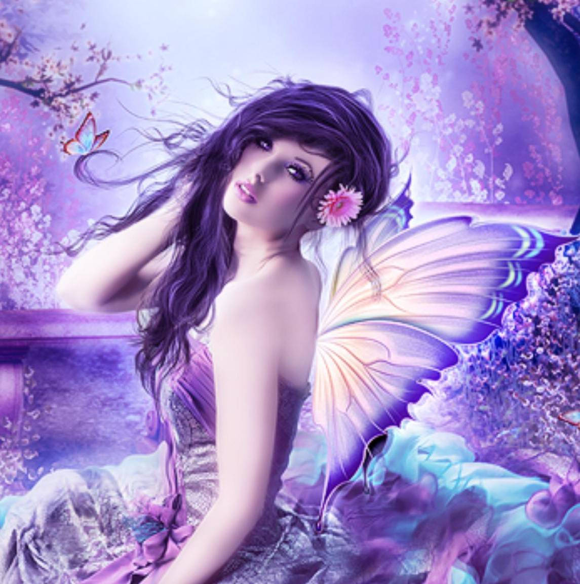 Purple Fairy Background