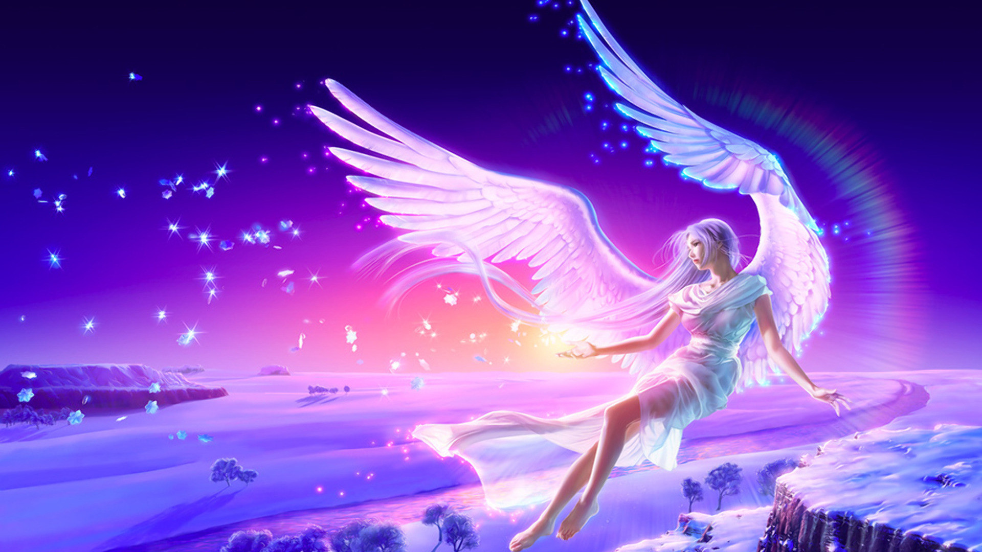 Purple Fairy Background