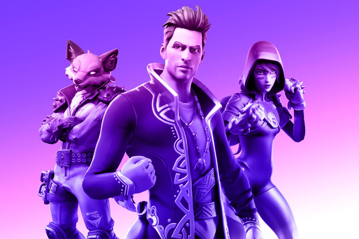 Purple Fortnite Background