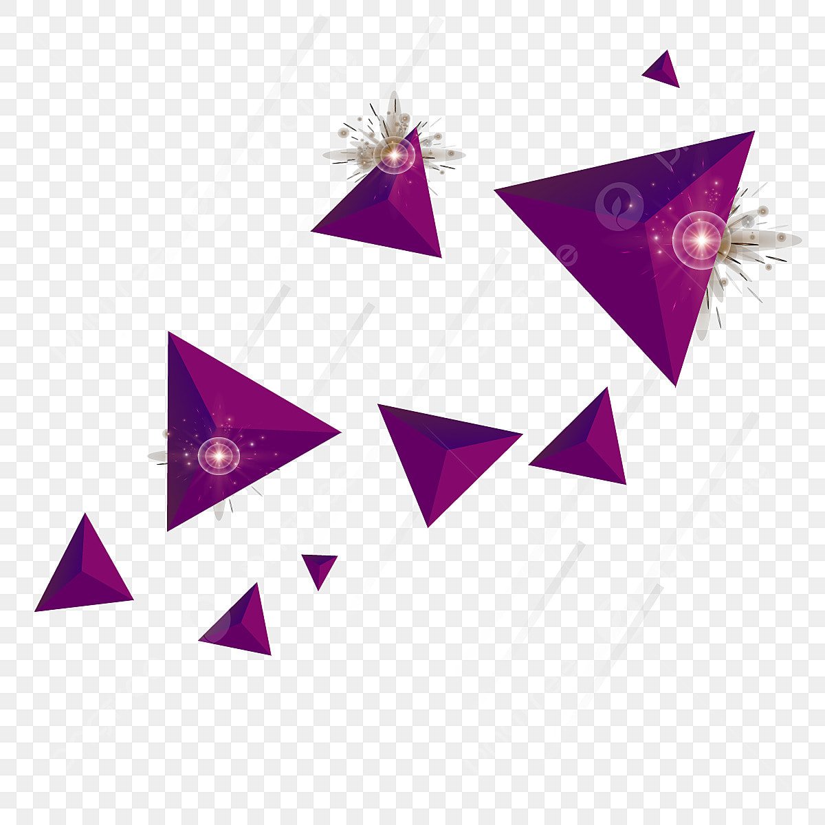 Purple Triangle Background