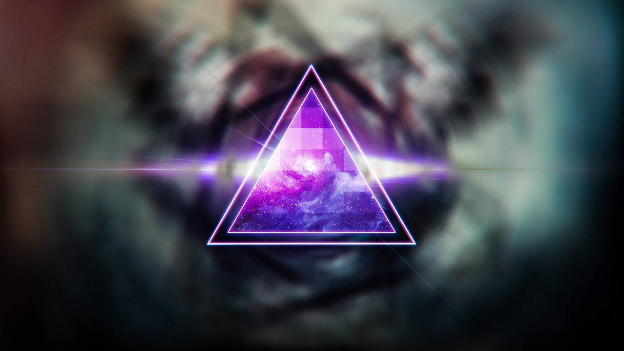 Purple Triangle Background