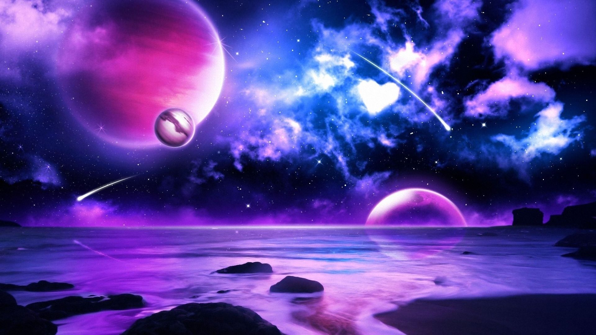 Purple Universe Background