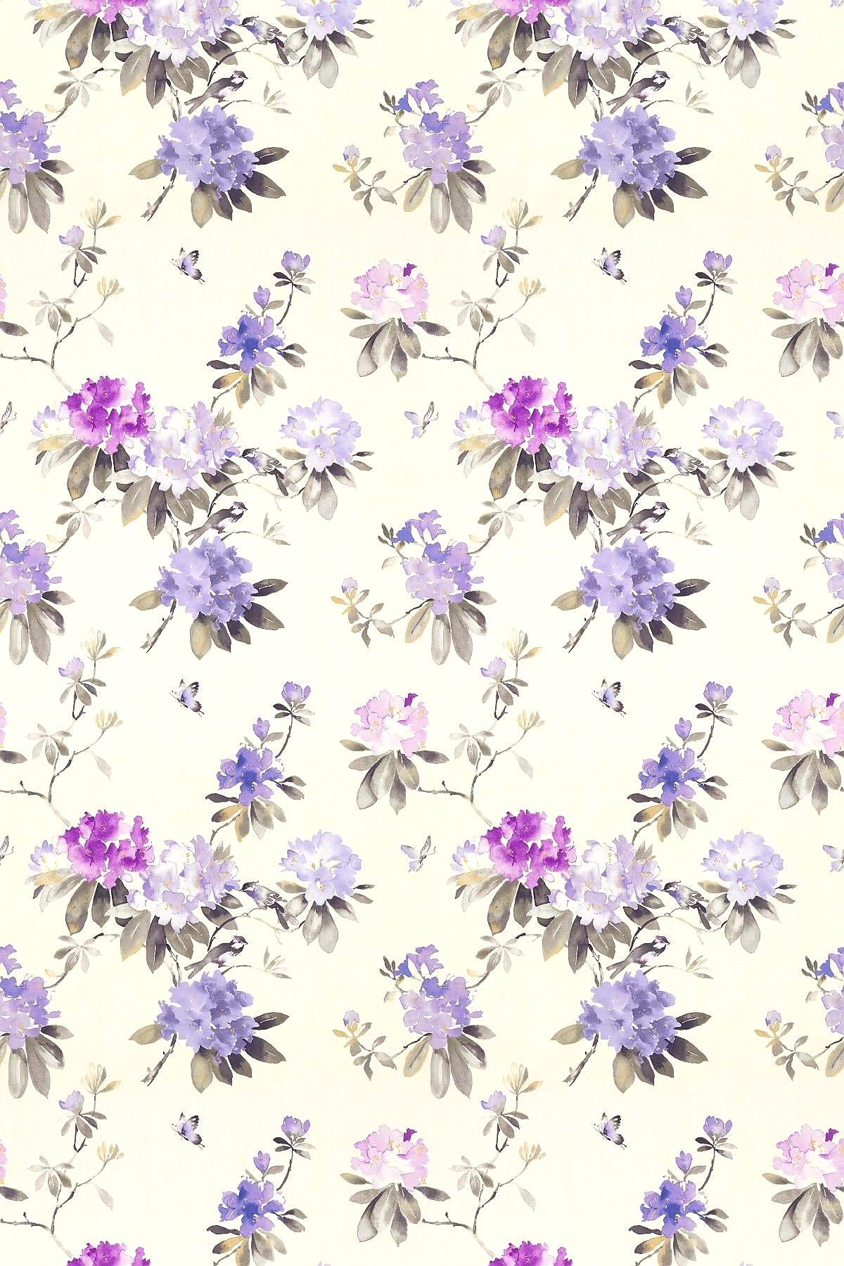 Purple Vintage Floral Background