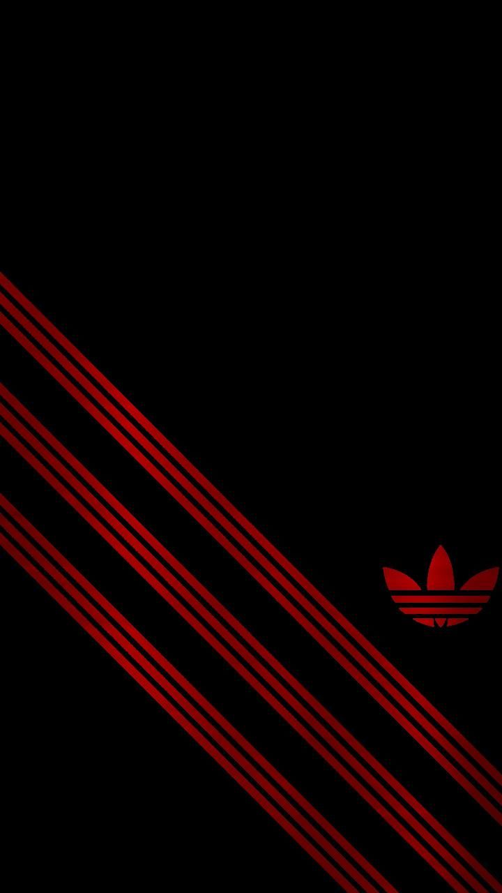 Red And Black Adidas Logo Wallpapers