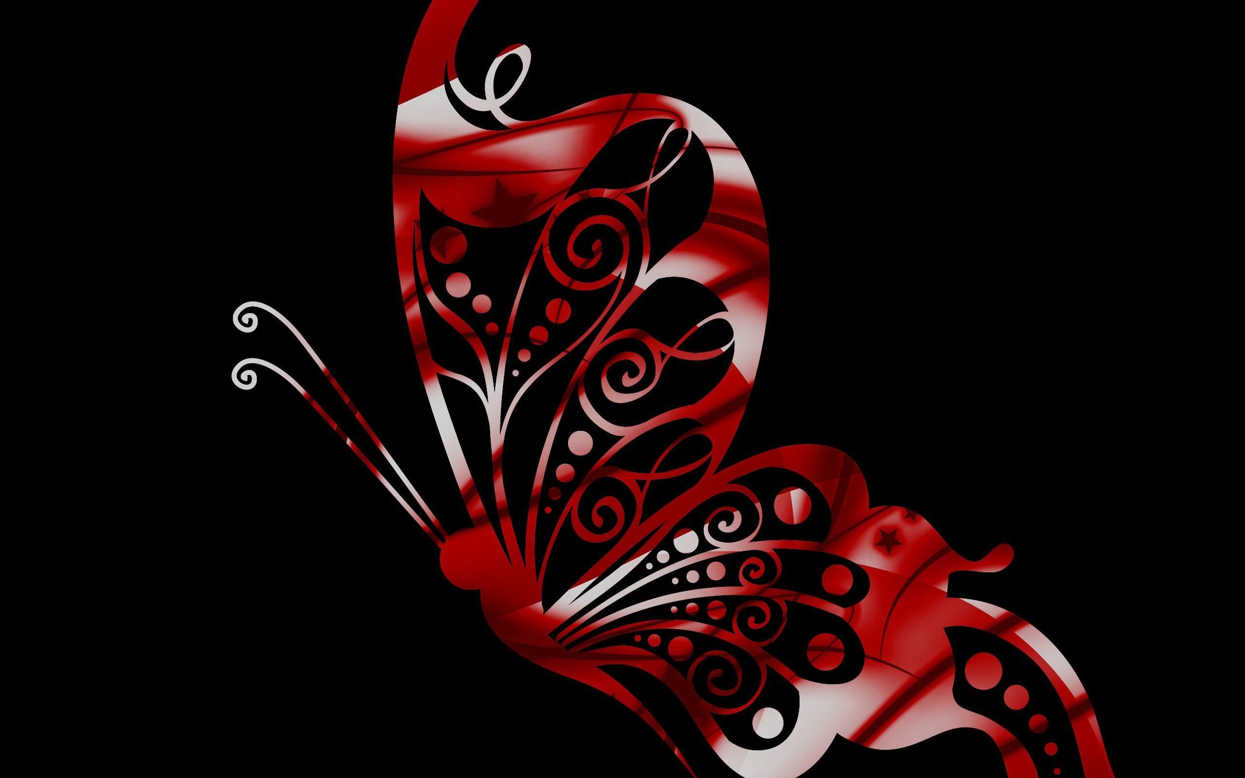 Red And Black Butterfly Wallpapers