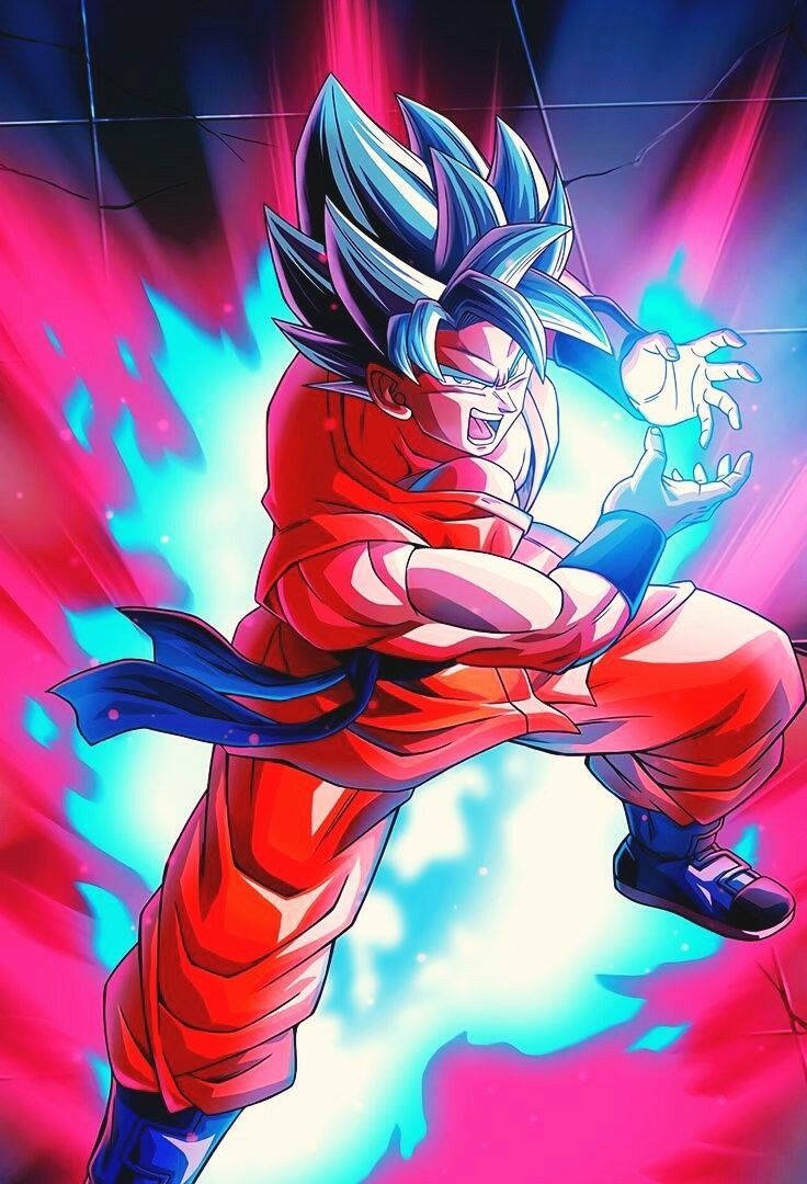 Red And Blue Goku Wallpapers