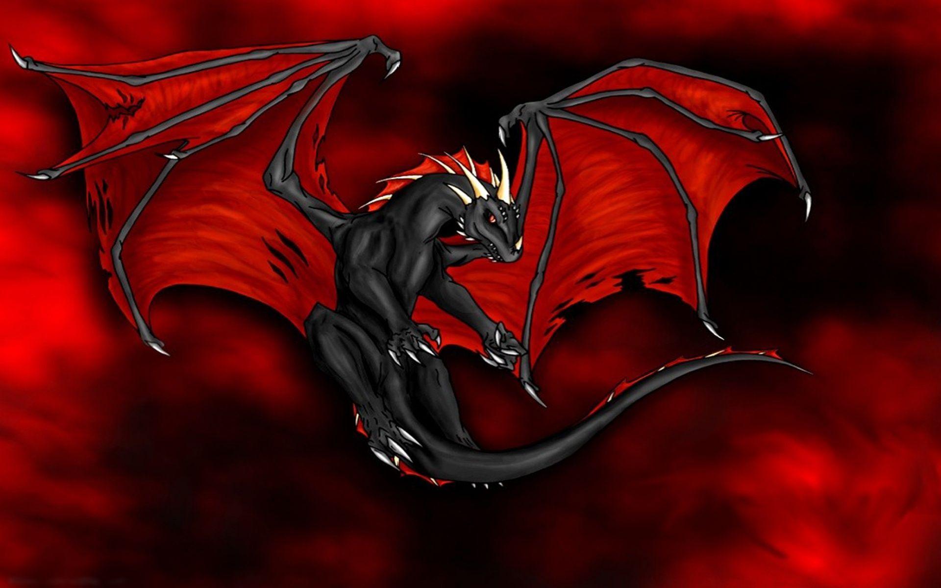 Red Black Dragon Wallpapers